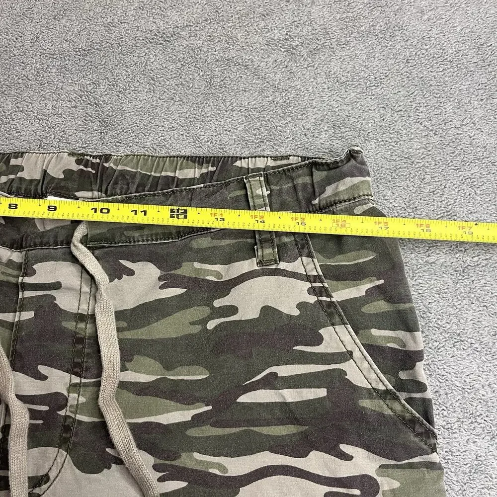 True Religion Camo Jogger Pants Men's Size L Drawstring Camouflage Sweats B342